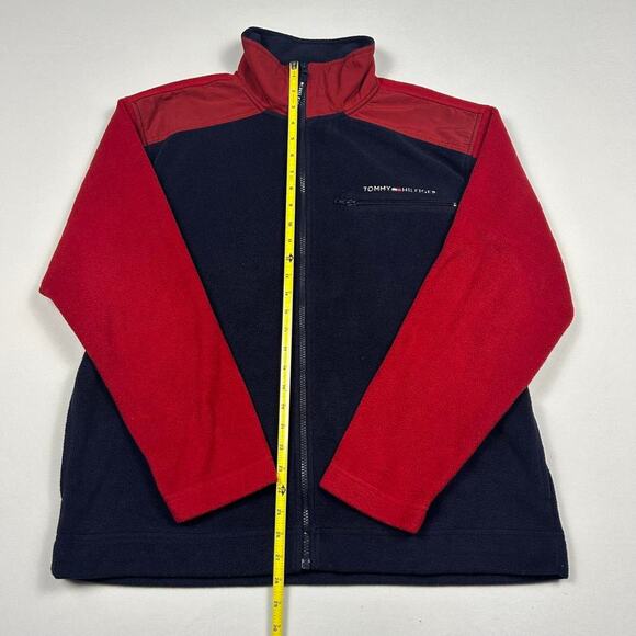 Tommy Hilfiger Navy and Red Fleece Jacket - Picture 5 of 6